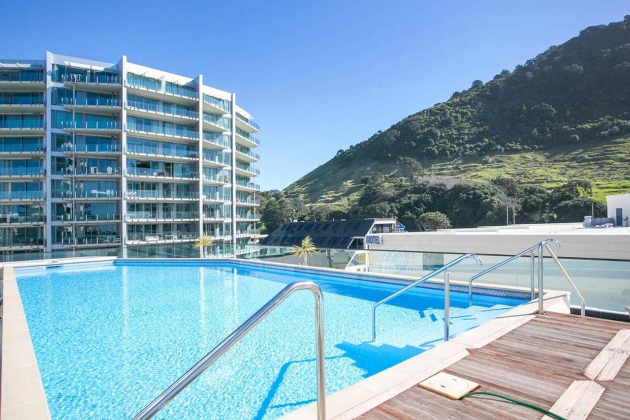 Luxury Ocean & Harbour Views - Heated Pool, Main Beach & Gym マウント・マウンガヌイ エクステリア 写真